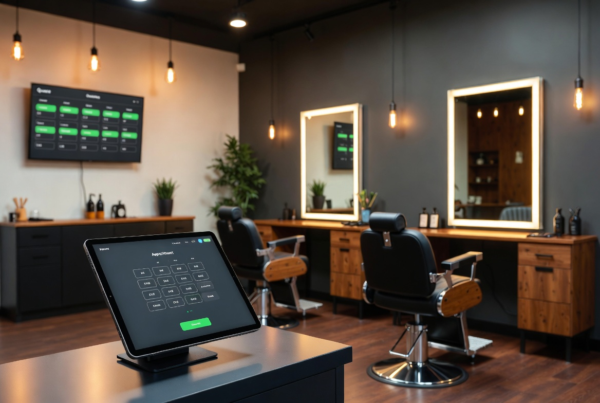 Qube — barbershop management system by Unit313
